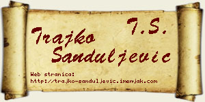 Trajko Sanduljević vizit kartica